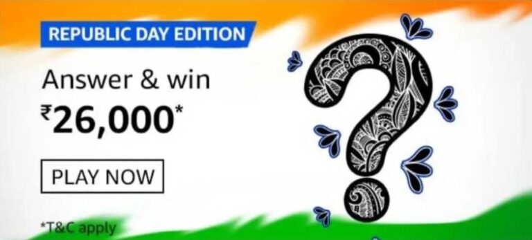 Amazon Republic Day Edition Quiz Answers