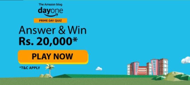 Amazon DayOne Quiz Answers Win Rs 20000