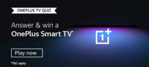 Amazon OnePlus TV Quiz