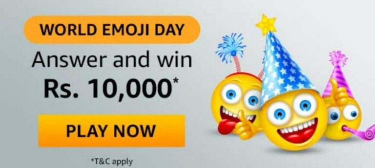 Amazon World Emoji Day Quiz Answers