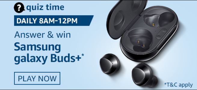 Amazon Samsung Galaxy Buds+ Quiz Answers