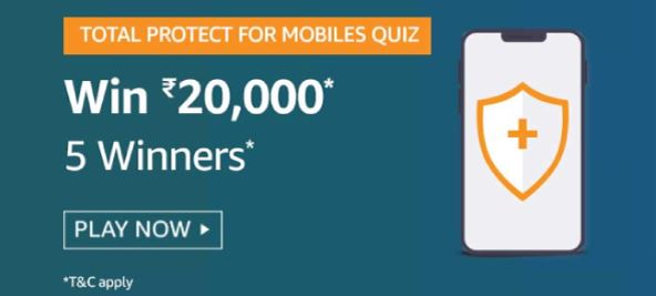 Amazon Total Protect For Mobiles Quiz Answers