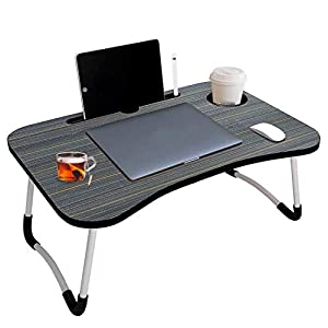 RUDRA ZONE Presents Foldable Laptop Table with Cup Holder AllTrickz.jpg