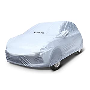 Amazon Brand   Solimo Chevrolet Beat UV Protection   Dustproof Car Cover  Silver  AllTrickz.jpg