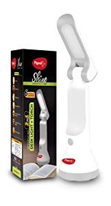 Pigeon by Stovekraft Shine 2 in 1 Desk and Torch Emergency lamp with 1200 mAH and 8 Hours Backup  White  AllTrickz.jpg