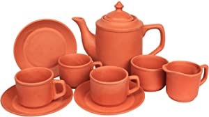 Elegant Casa Terracotta Tea Set with 6 Cups AllTrickz.jpg
