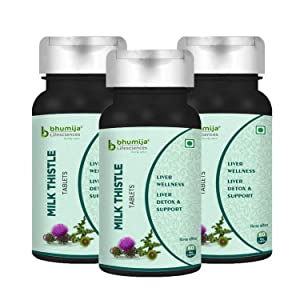 Bhumija Lifesciences Milk Thistle 250mg Tablets  60 Tab  for Detoxification   optimizing Liver Functions Pack of 3 AllTrickz.jpg